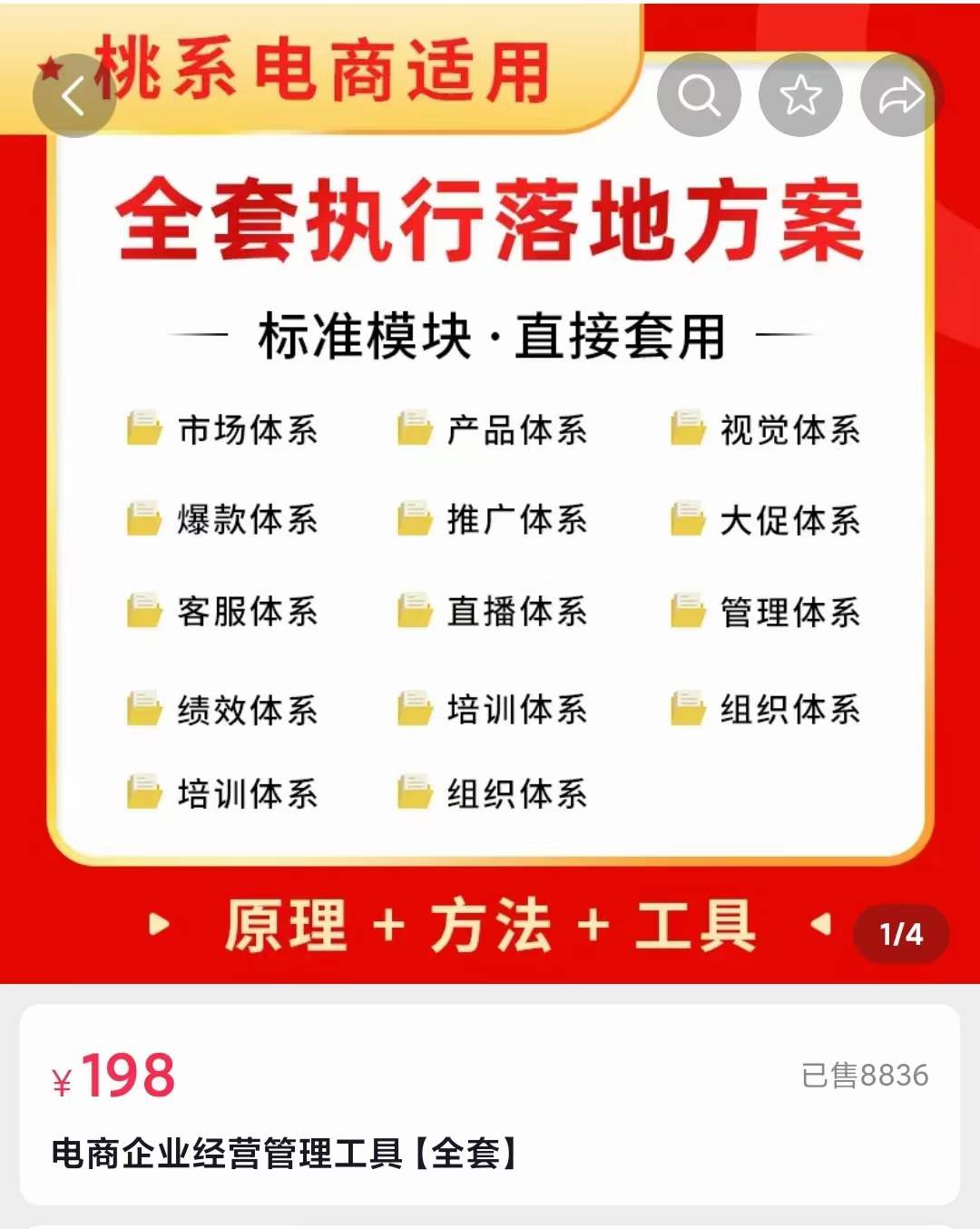 外面卖198·电商企业经营管理工具：全套执行落地方案 标准模块·直接套用，源码仅供个人学习研究，不可商用