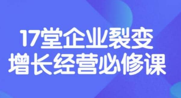 《盈利增长17堂必修课》企业裂变增长的经营智慧,带你了解增长的本质,源码仅供个人学习研究,不可商用