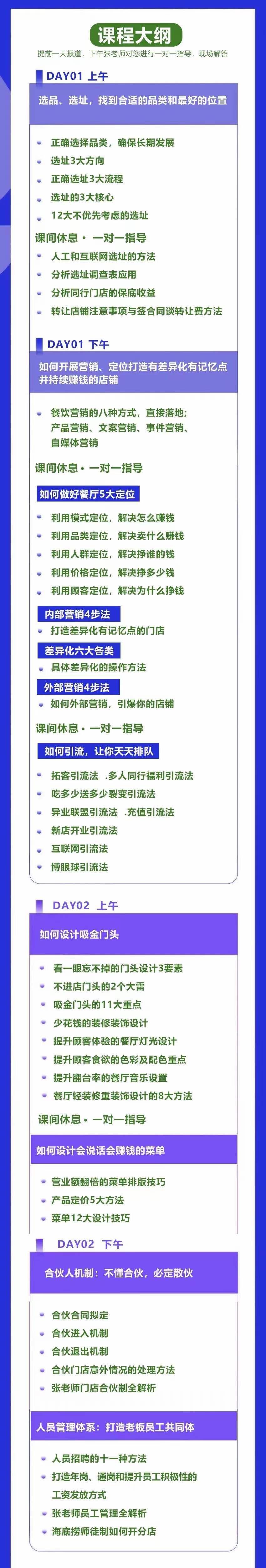餐饮营销管理特训班：选址+营销+留客+营收+管理+发展，源码仅供个人学习研究，不可商用