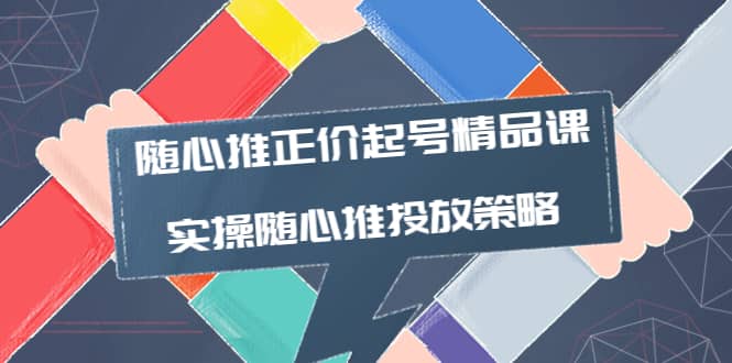随心推正价起号精品课,实操随心推投放策略(5节课-价值298),源码仅供个人学习研究,不可商用