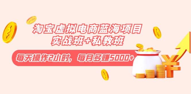 淘宝虚拟电商蓝海项目实战班+私教班,源码仅供个人学习研究,不可商用