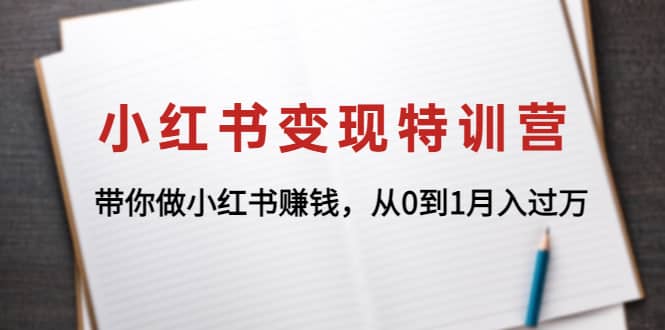 小红书变现特训营:带你做小红书项目,源码仅供个人学习研究,不可商用