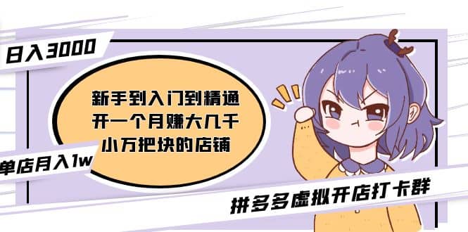 拼多多虚拟开店打卡群:入门到精通(昨日群里有小伙伴3000+)2月26更新,源码仅供个人学习研究,不可商用