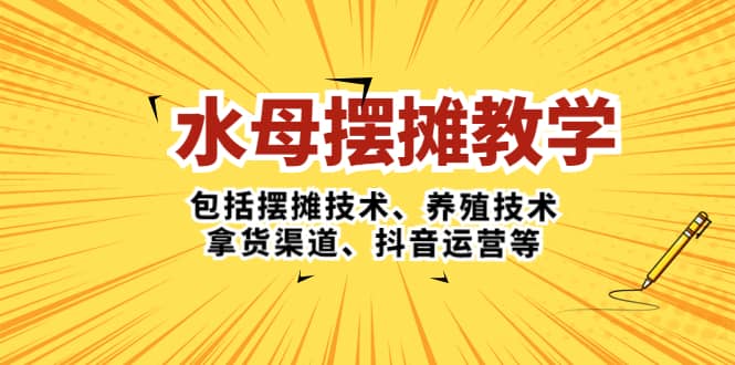 水母·摆摊教学,包括摆摊技术、养殖技术、拿货渠道、抖音运营等,源码仅供个人学习研究,不可商用