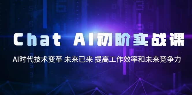 Chat AI初阶实战课,AI时代技术变革 未来已来 提高工作效率和未来竞争力,源码仅供个人学习研究,不可商用