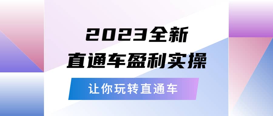 2023全新直通车·盈利实操:从底层,策略到搭建,让你玩转直通车,源码仅供个人学习研究,不可商用