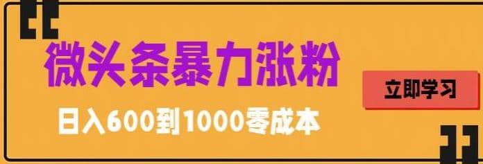 微头条暴力涨粉技巧搬运文案就能涨几万粉丝,简单0成本,源码仅供个人学习研究,不可商用