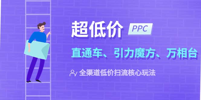 2023超低价·ppc—“直通车、引力魔方、万相台”全渠道·低价扫流核心玩法,源码仅供个人学习研究,不可商用