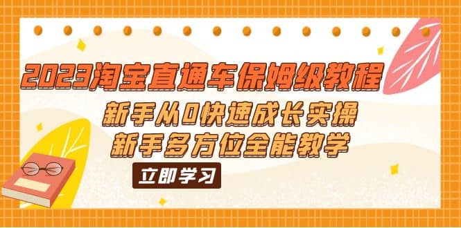 2023淘宝直通车保姆级教程:新手从0快速成长实操,新手多方位全能教学,源码仅供个人学习研究,不可商用