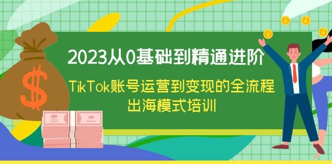 2023从0基础到精通进阶,TikTok账号运营到变现的全流程出海模式培训,源码仅供个人学习研究,不可商用