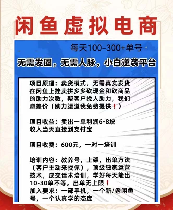 外边收费600多的闲鱼新玩法虚似电商之拼多多助力项目,源码仅供个人学习研究,不可商用