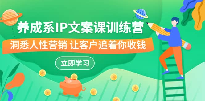 养成系-IP文案课训练营,文案心法的天花板 洞悉人性营销 让客户追着你收钱,源码仅供个人学习研究,不可商用