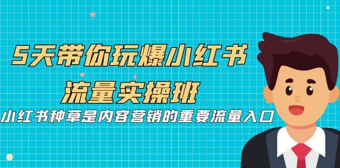 5天带你玩爆小红书流量实操班,小红书种草是内容营销的重要流量入口,源码仅供个人学习研究,不可商用