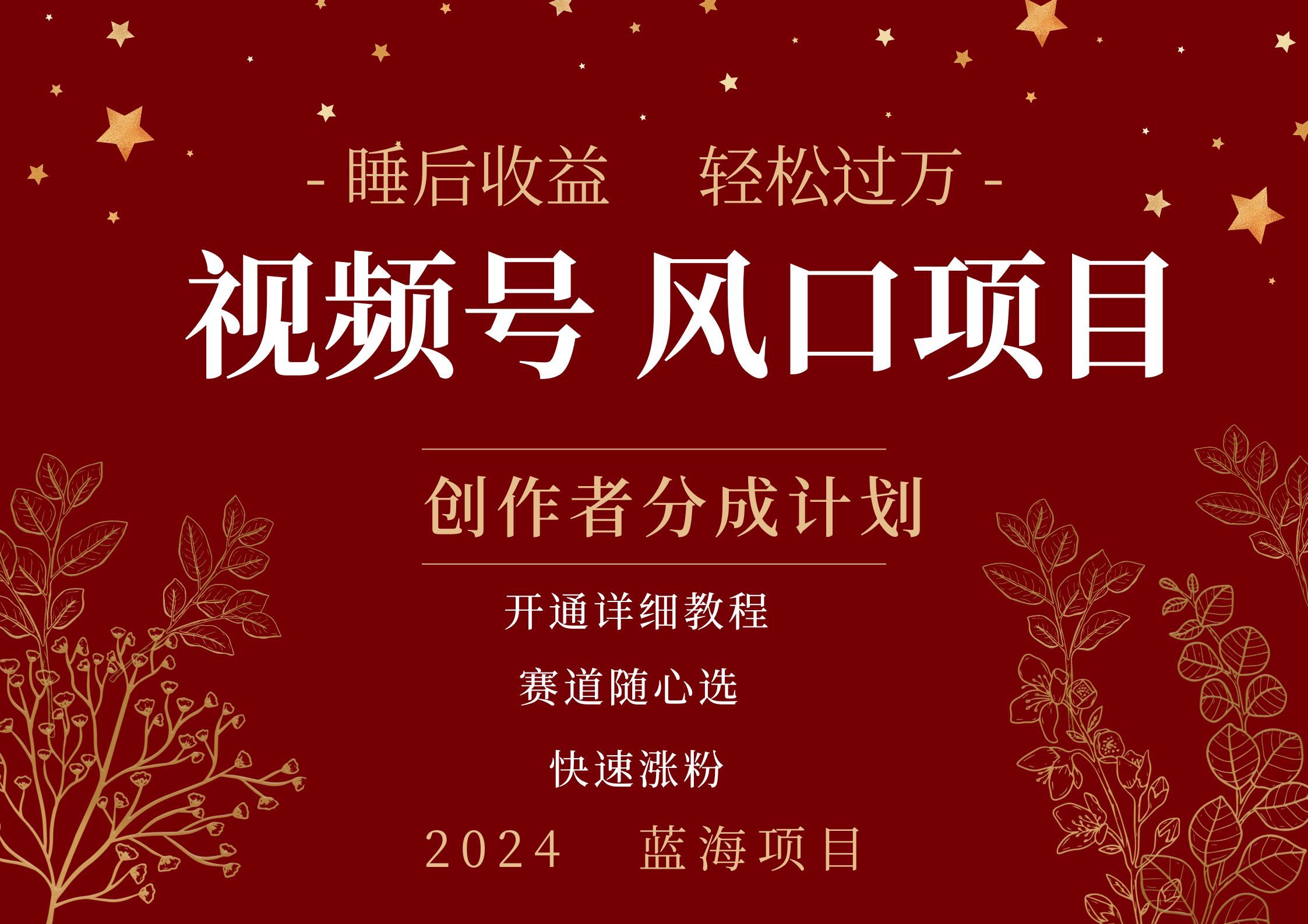 拥有睡眠收益的微信视频号大风口项目,轻松月入过万+,多赛道选择,可矩阵,玩法简单轻松上手,源码仅供个人学习研究,不可商用