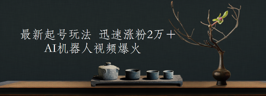 最新起号玩法,AI机器人视频爆火,迅速涨粉2万+,源码仅供个人学习研究,不可商用