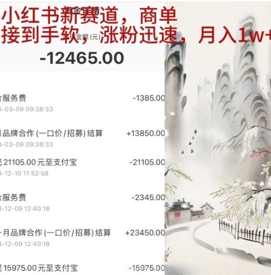 小红书新赛道,商单接到手软,涨粉迅速,一个月1w+,源码仅供个人学习研究,不可商用