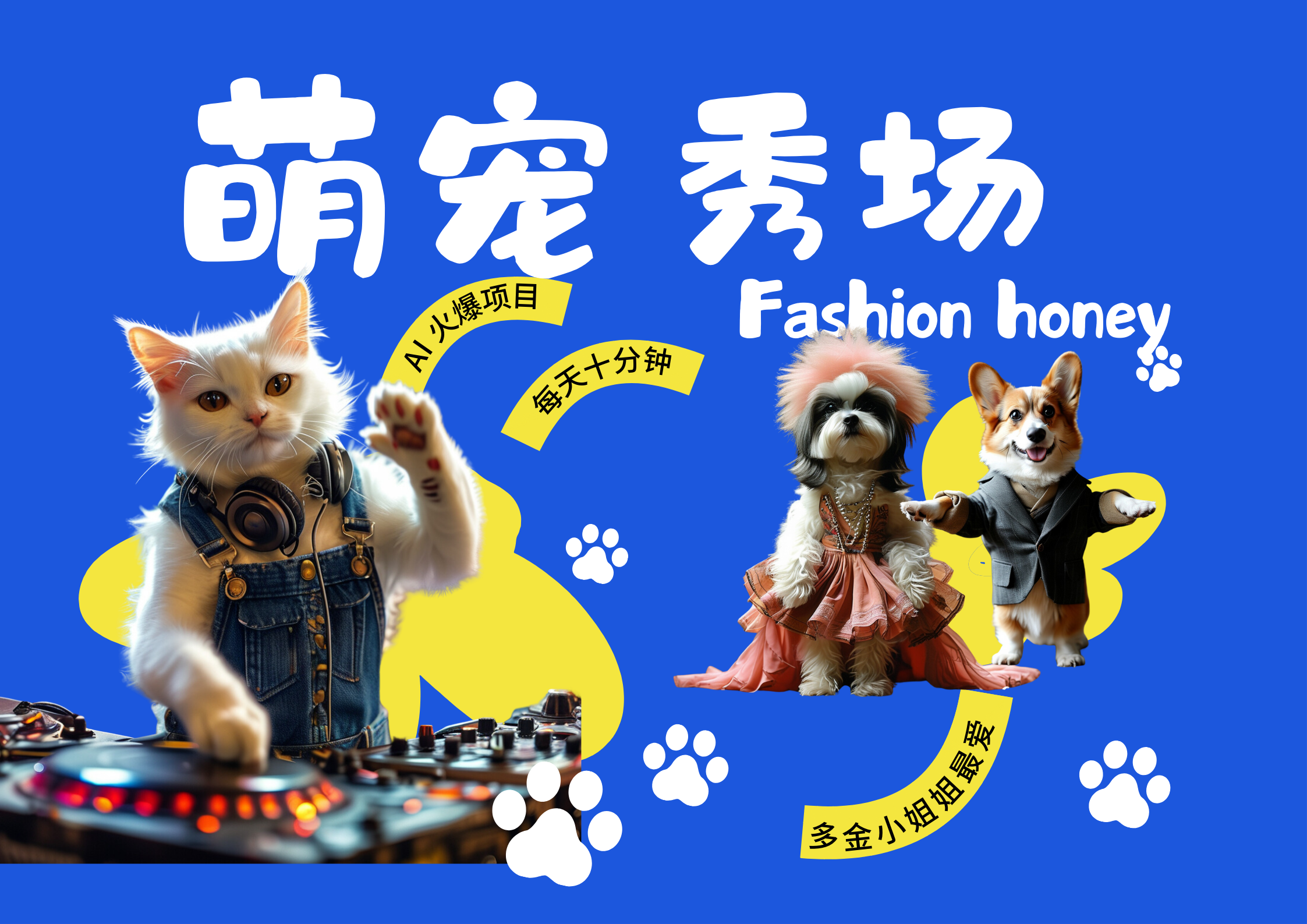 酷飒动物跳舞走秀 时尚喵FASHION汪 多金小姐姐最爱的 轻松月入破万,源码仅供个人学习研究,不可商用