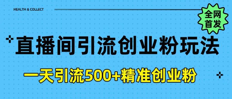 直播间yin.流创业玩法