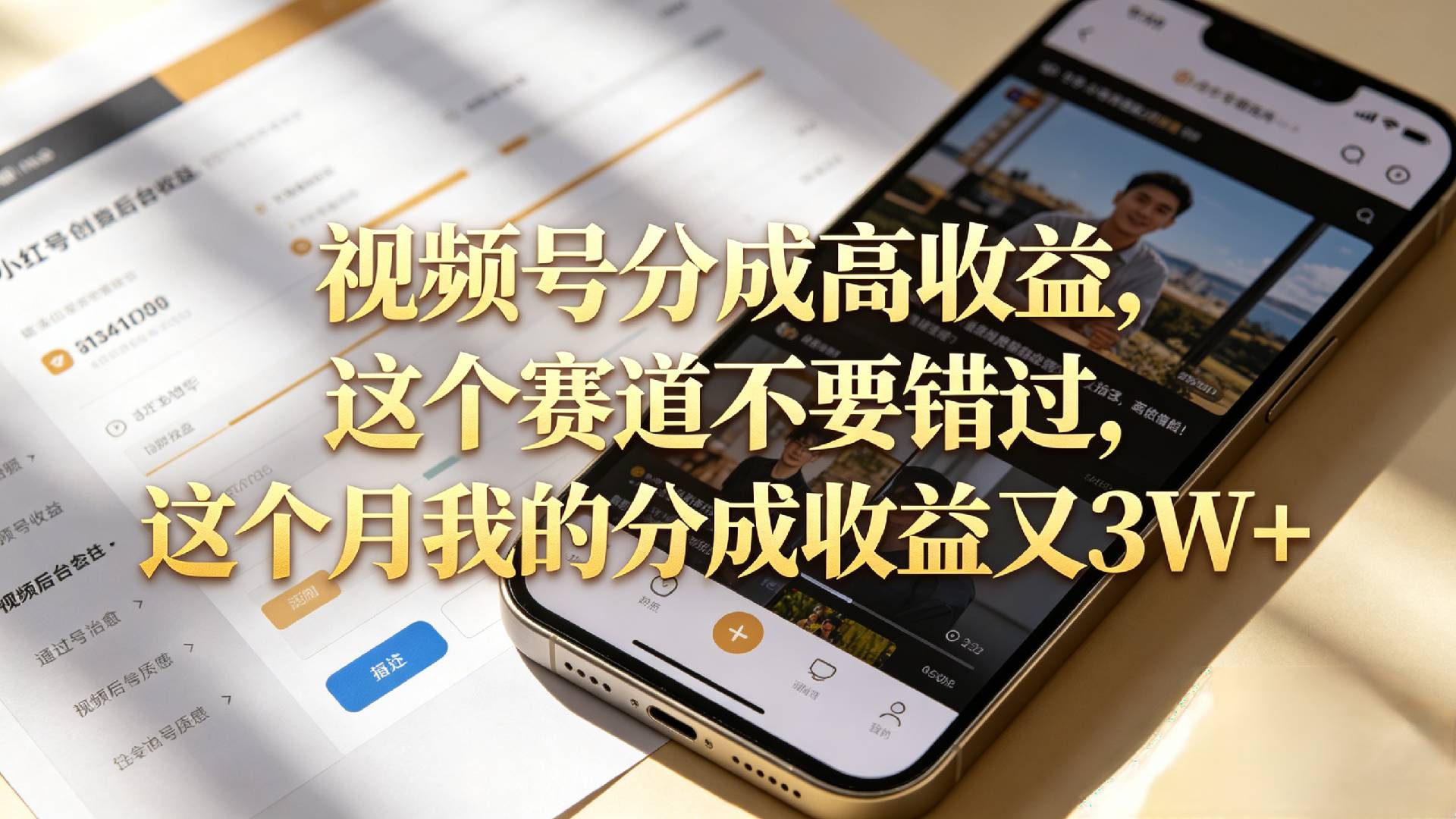 视频号漫画小说项目收益截图