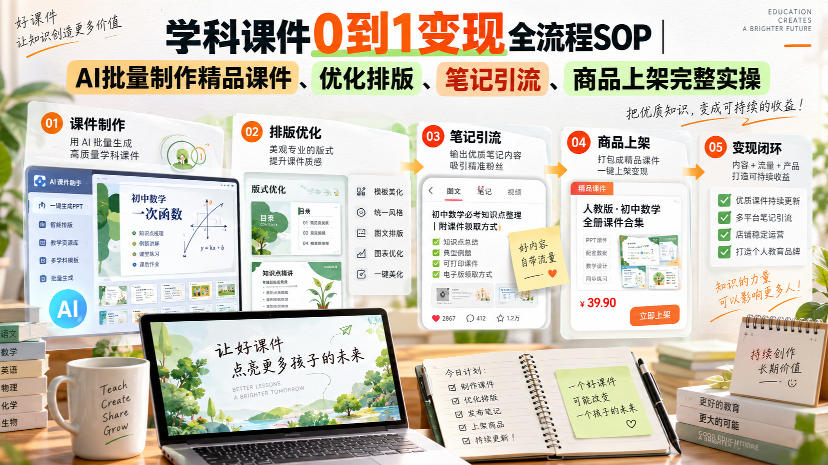 学科课件实操封面