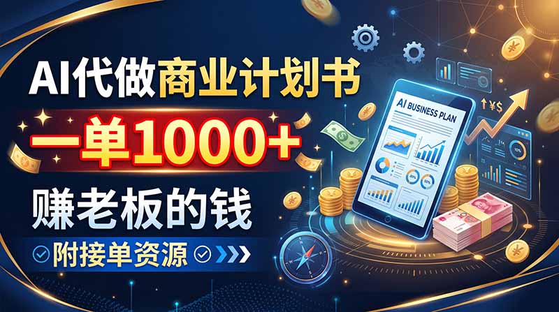 AI代写商业计划书项目封面