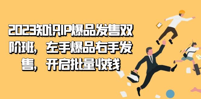 2023知识IP-爆品发售双 阶班,左手爆品右手发售,开启批量收钱,源码仅供个人学习研究,不可商用