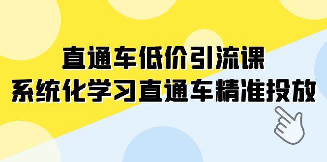 直通车-低价引流课,系统化学习直通车精准投放(14节课),源码仅供个人学习研究,不可商用