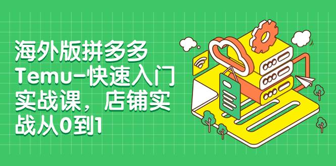 海外版拼多多Temu-快速入门实战课,店铺实战从0到1(12节课),源码仅供个人学习研究,不可商用