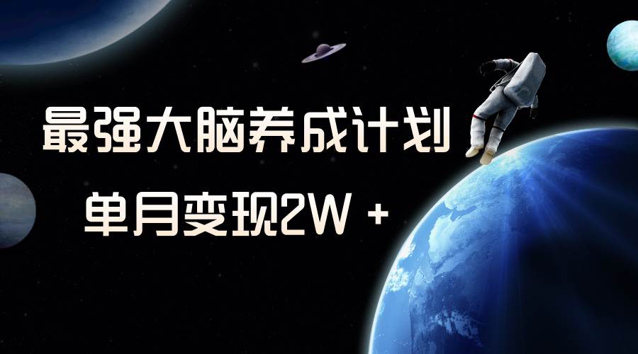 冷门虚拟项目，最强大脑养成计划，一个月变现2W＋，源码仅供个人学习研究，不可商用