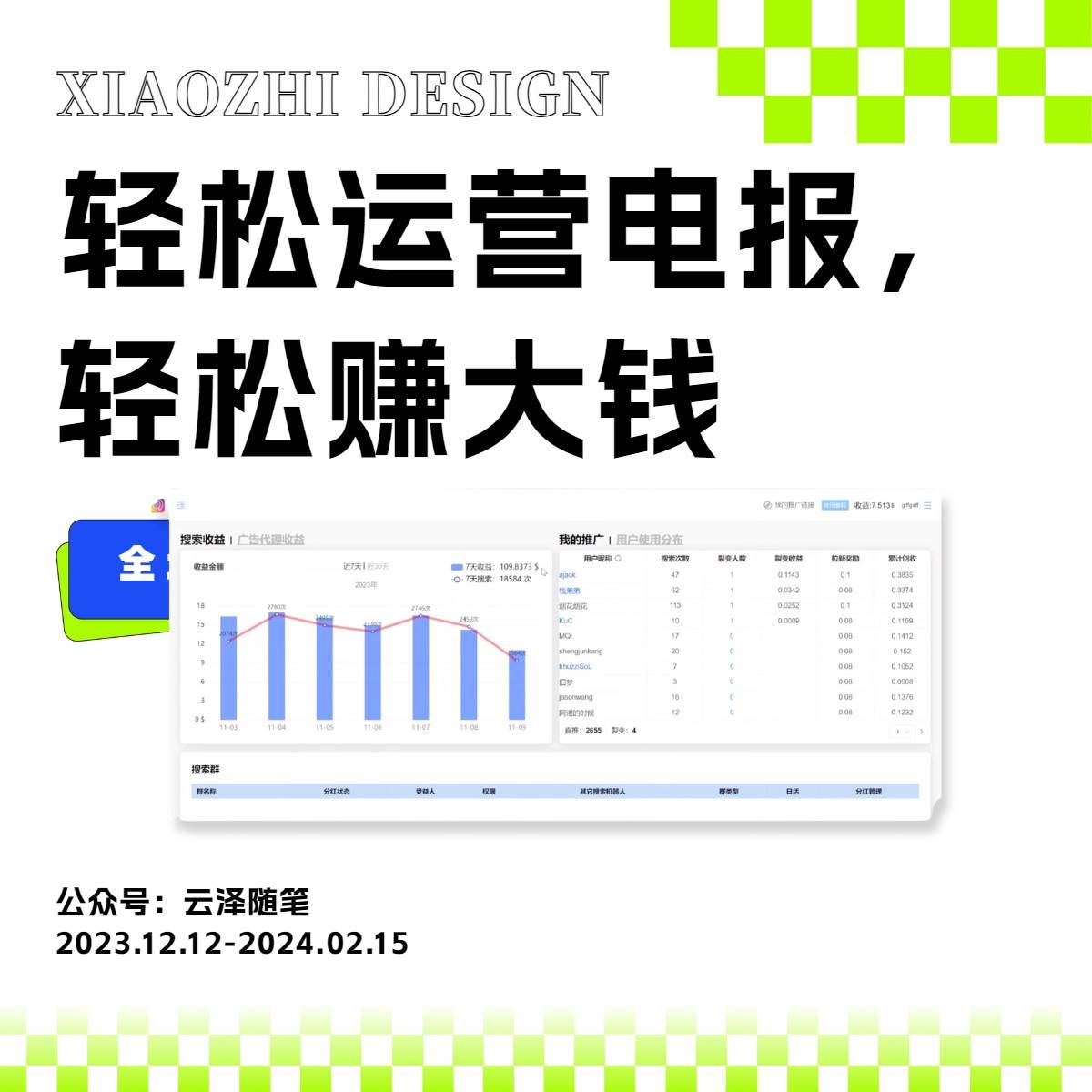 独家技巧!电报运营新风口,免费发送器+会员技巧,赚钱就是这么简单!,源码仅供个人学习研究,不可商用