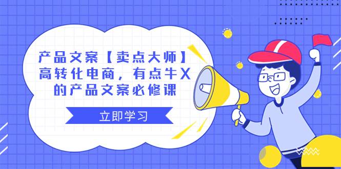 产品文案【卖点大师】高转化电商,有点牛X的 产品文案必修课,源码仅供个人学习研究,不可商用