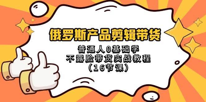 产品剪辑带货,普通人0基础学不露脸带货实战教程(16节课),源码仅供个人学习研究,不可商用