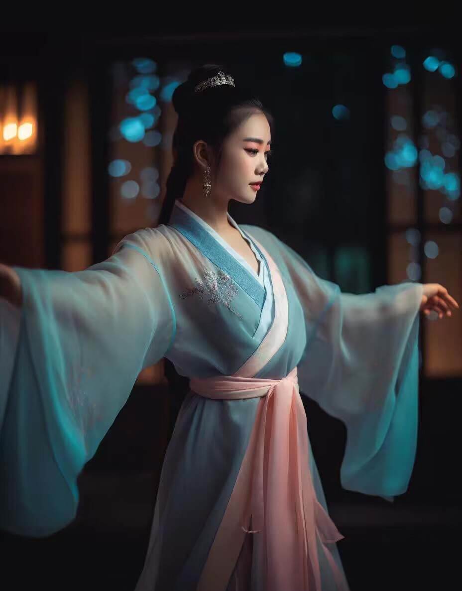 Midjourney关键词-AI生成中国风古装汉服美女人像提示关键词，源码仅供个人学习研究，不可商用