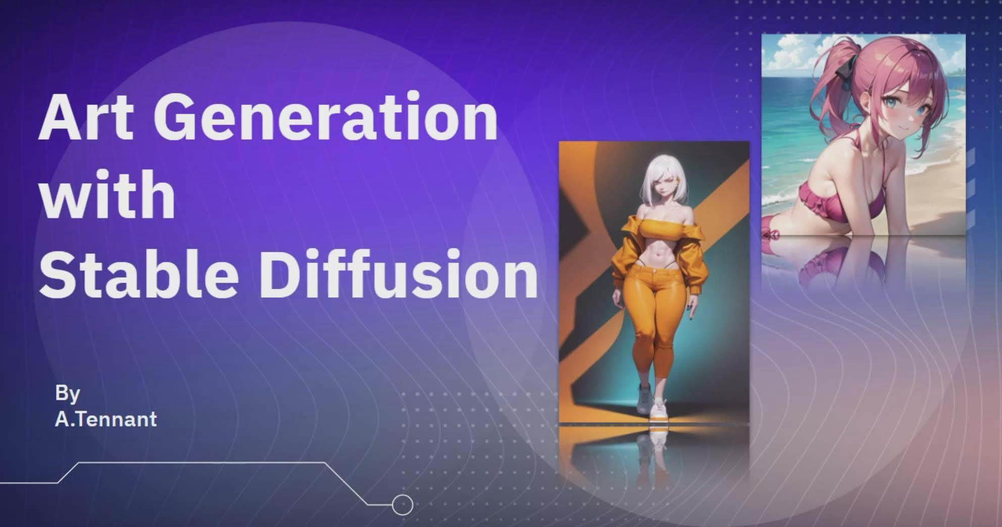 利用Stable Diffusion AI人工智能生成动漫艺术分步教程-14节课-中英字幕，源码仅供个人学习研究，不可商用