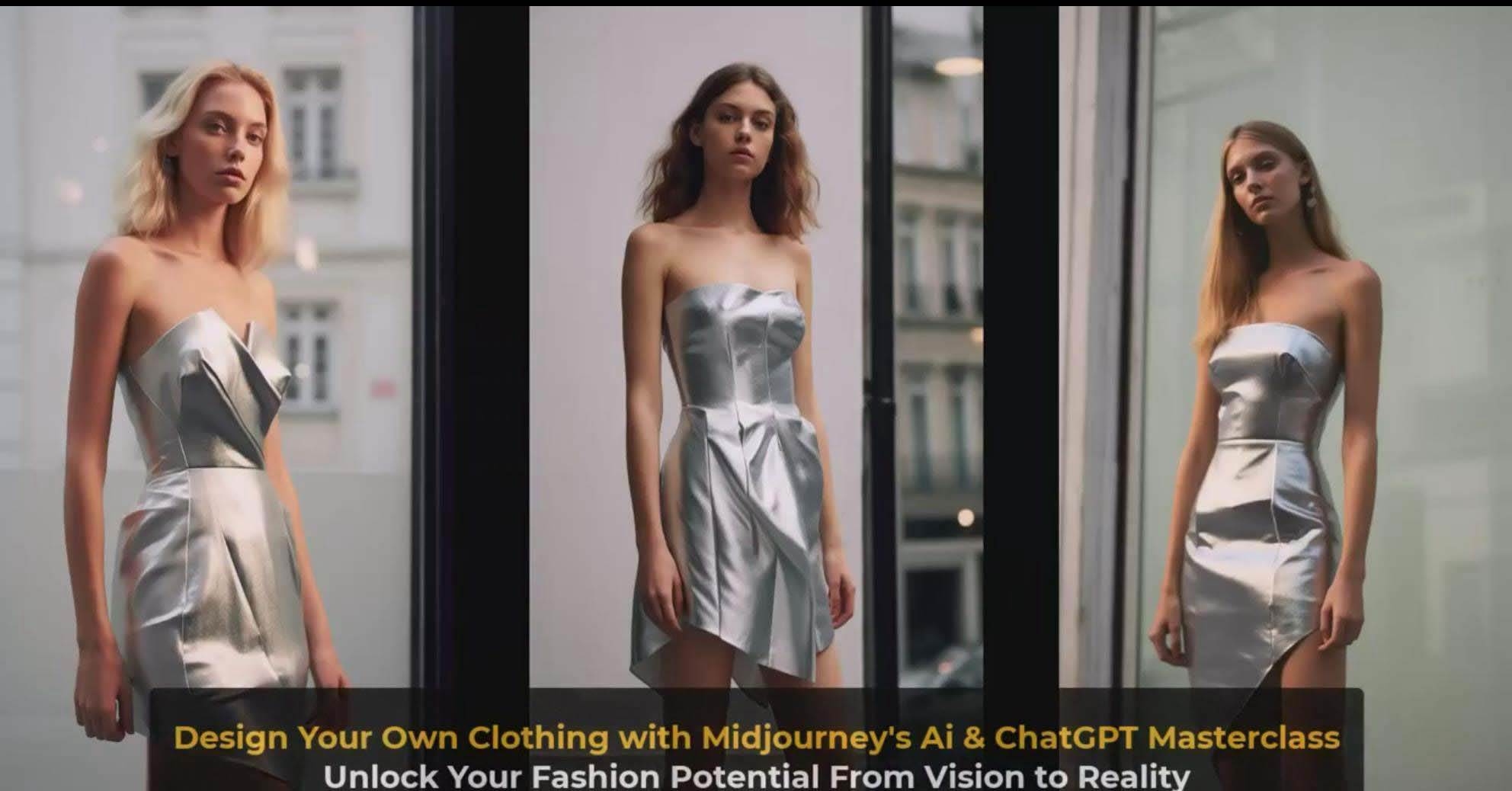 利用 Midjourneys Ai 人工智能设计自己的服装AI大师班-10节课-中英字幕,源码仅供个人学习研究,不可商用