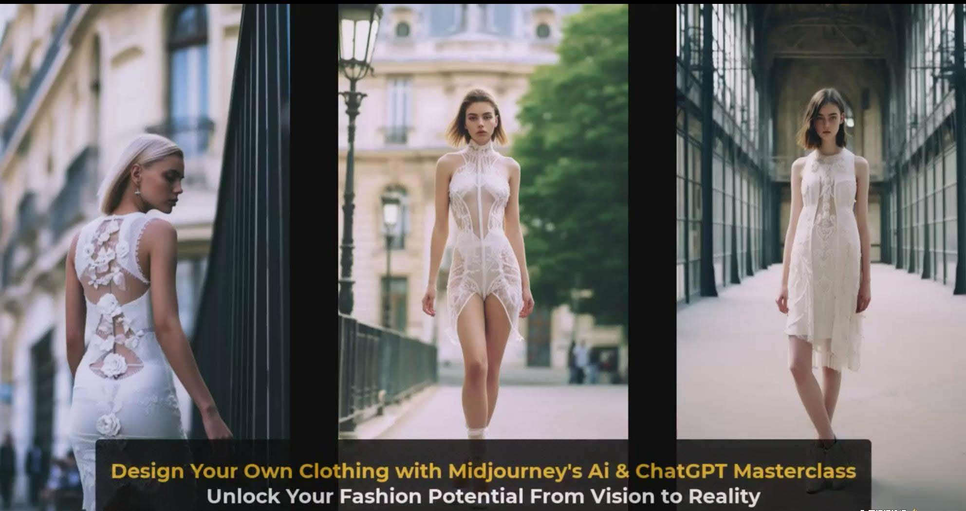 利用 Midjourneys Ai 人工智能设计自己的服装AI大师班-10节课-中英字幕,源码仅供个人学习研究,不可商用