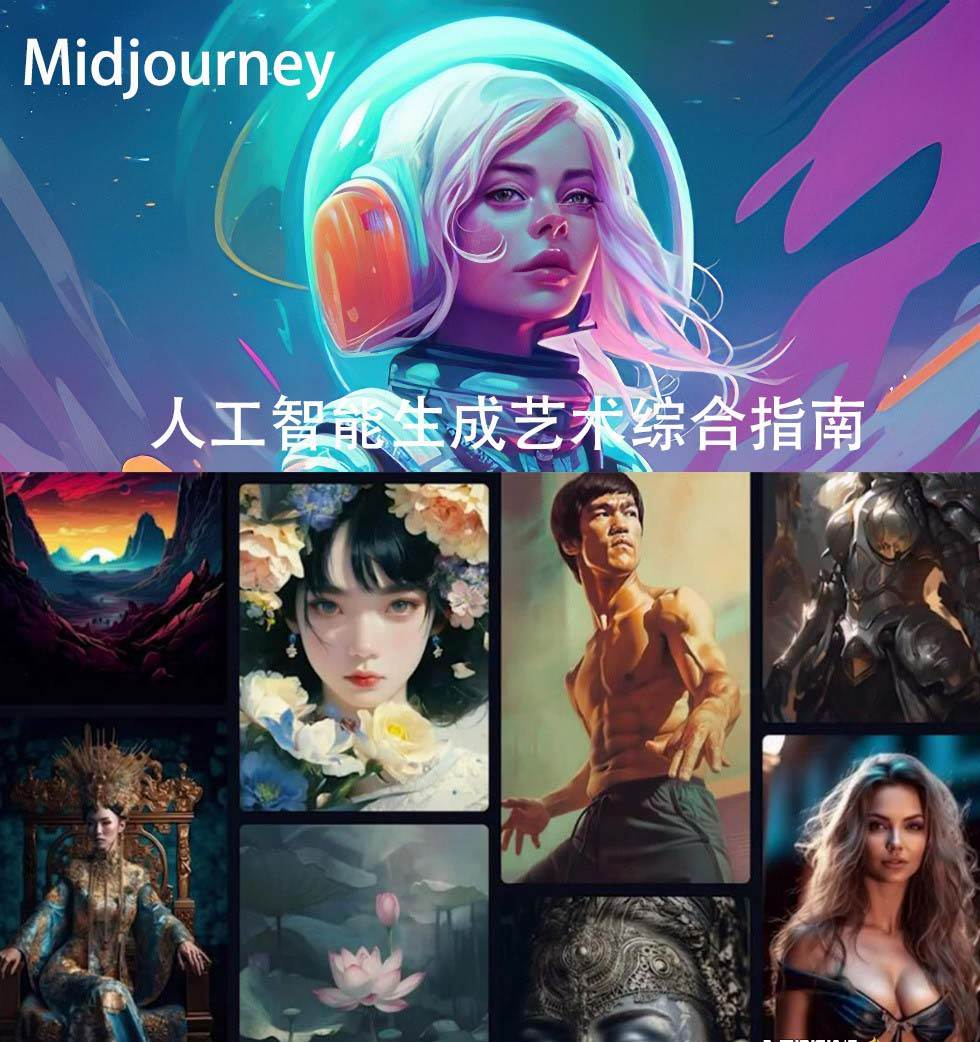 Midjourney及ChatGPT 4人工智能生成艺术图像综合指南-9节课-中英字幕,源码仅供个人学习研究,不可商用