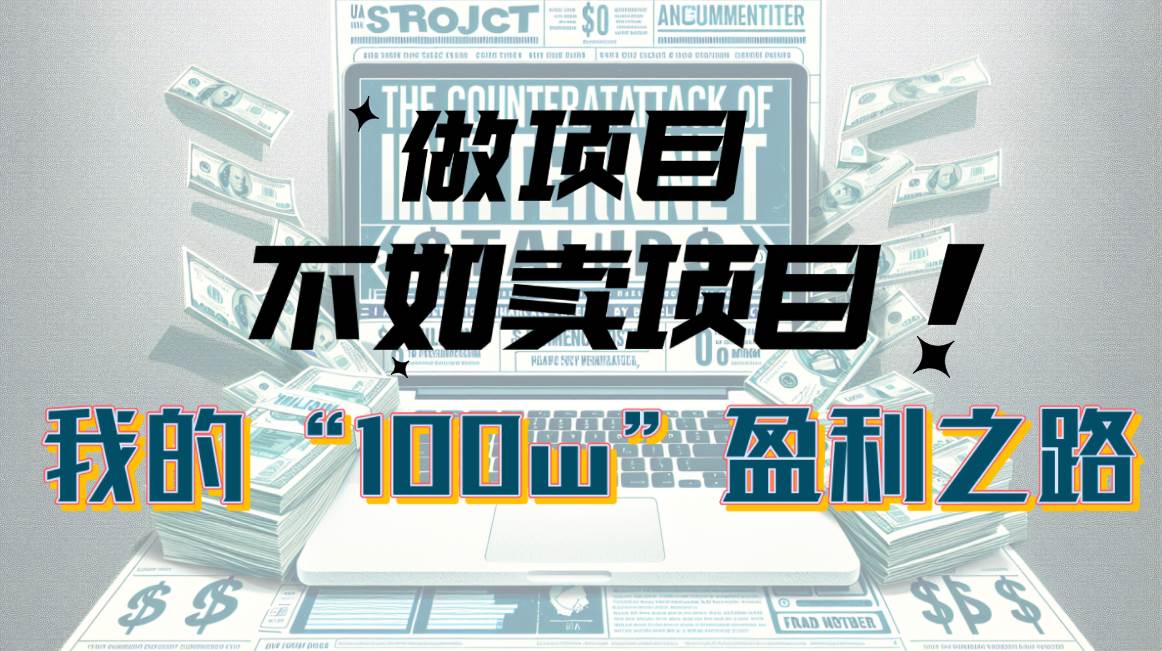 为什么做项目不如卖项目?我的100W+盈利之路,源码仅供个人学习研究,不可商用