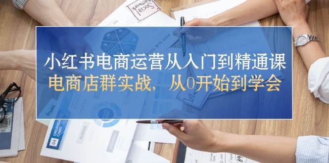 小红书电商运营从入门到精通课,电商店群实战,从0开始到学会,源码仅供个人学习研究,不可商用