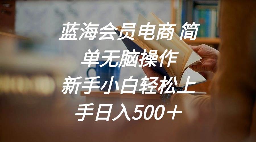 蓝海会员电商 简单无脑操作 新手小白轻松上手一天500+,源码仅供个人学习研究,不可商用