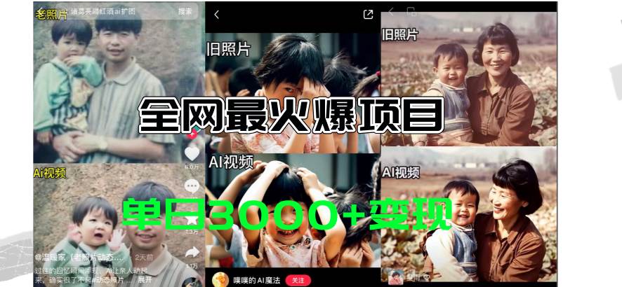 全网爆火的AI让老照片动起来教程，源码仅供个人学习研究，不可商用