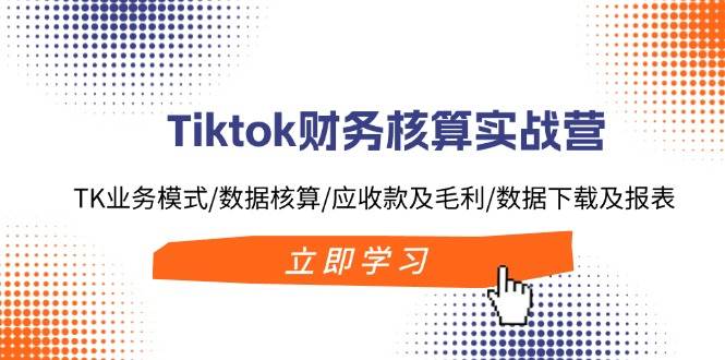 Tiktok财务核算实战营:TK业务模式/数据核算/应收款及毛利/数据下载及报表,源码仅供个人学习研究,不可商用