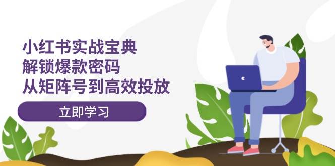 小红书实战宝典:解锁爆款密码,从矩阵号到高效投放,源码仅供个人学习研究,不可商用